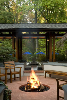 courtyard fire